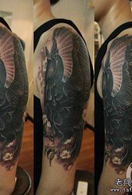 Modèle de tatouage de Crow Cool