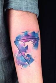 Harajuku Star Tattoo Small Cosmic Tattoo and Little Planet Tattoo Geometric Tattoo Pattern
