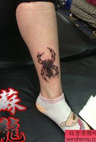 un modello di tatuaggio di ragno di colore splendidamente colorato 132916-maschio gamba classico modello di tatuaggio cavallo bello