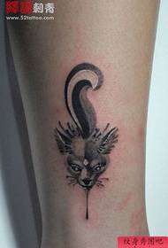noga Popularni slatki uzorak tetovaže lisica