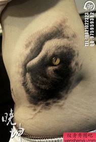 la vita della ragazza è il modello di tatuaggio gatto più popolare
