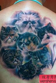 kecantikan pola tato kucing gemuk