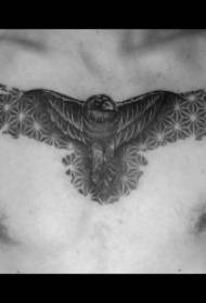 Raven Tattoo Figure 9 ûntwerp tûk kraai tatoetepatroonfoto