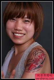 Koi-tatoeage betekent 131309 - dierentattoopatroon - klassiek populair inktvispatroon tatoeagepatroon prima