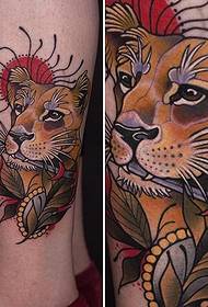 bellissimo novu mudellu tradiziunale di tatuaggi animali di u tatuatore Maya