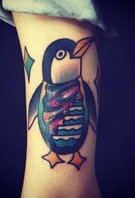 illustrazione del tatuaggio pinguino Illustrazione del tatuaggio pinguino imbarazzante