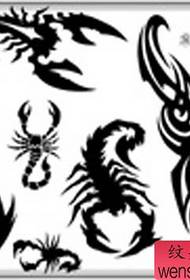 ການອອກແບບ tattoo scorpion ແບບ totem ແບບຄລາສສິກຫຼາຍແບບ