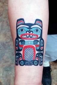 piccolo tatuaggio animale modello di tatuaggio castoro vivace e adorabile
