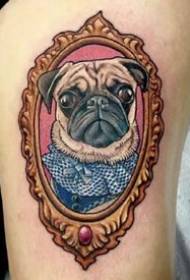 satu set reka bentuk tatu untuk anjing yang suka pemilik anjing