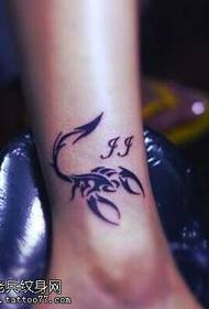 pattern ng tattoo ng paa scorpion totem