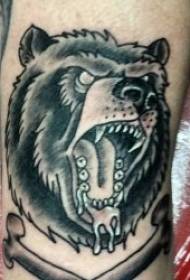 Tattoo medved vzorec neprijeten vzorec tatoo psa