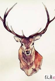 maganda ang hitsura ng materyal na manuskrito ng elk tattoo