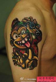 Jongen klassesch Monkey Tattoo Muster