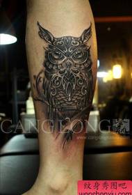 ерлердің аяғы танымал салқын Owl татуировкасы