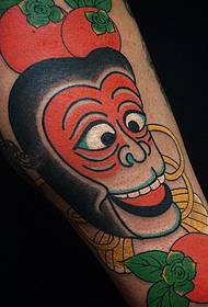 Padrão de tatuagem de macaco de haste