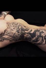 tattoo nees tsim tag nrho ntawm tus qauv ntoo tattoo