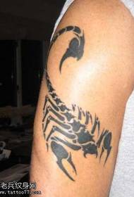 model de tatuaj cu tot scorpion braț