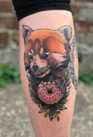 simpatico modello di tatuaggio animale cane e gatto stile cane e scuola