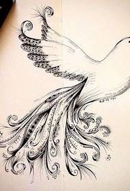 conciso materiale per manoscritti modello tatuaggio piccione bello