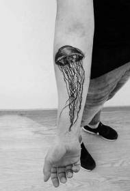 Modello di tatuaggio di meduse Modello di tatuaggio di meduse svolazzanti multi-pezzo