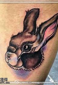 modello di tatuaggio classico coniglietto dipinto