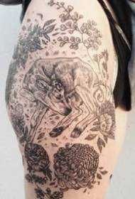 पशु टैटू - अमेरिकी टैटू कलाकार पोनी रेनहार्ड्ट खरगोश टैटू चित्रों को काम करता है