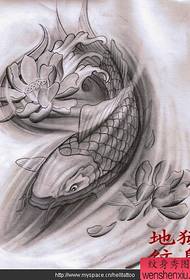 squid lotus tattoo pattern