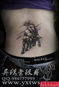 baywang mabangis na pattern ng tattoo ng baka