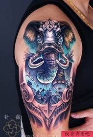 arm dominating Cool μοτίβο τατουάζ ελέφαντα