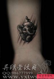 pola tato gajah sing apik banget