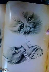katt tatuering mönster