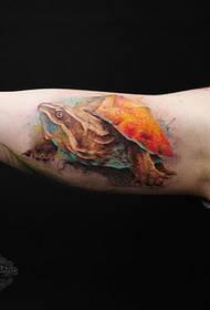 arm color big turtle Tattoo pattern