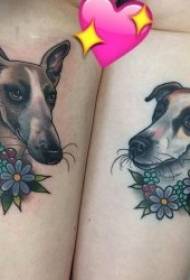 Узорци тетоважа у боји разних делова животињских тетоважа