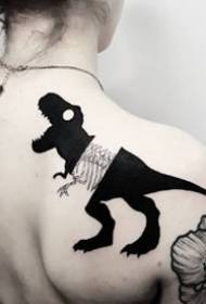 in bytsje leuke donkere tier lytse tatoeage patroan wurdearring