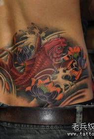 cintura de color bonic patró de tatuatge de calamar