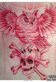 Klassinen pöllön tatuointi käsikirjoitus 132526 - Paha viileä variksen tatuoinnin käsikirjoitus