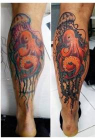 meduzo tatuaje ŝablono brilanta meduzo tatuaje ŝablono