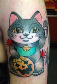 tetovaža mačića raznolike obojene uzorke simpatičnih tetovaža mačića
