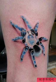 un popolare modello di tatuaggio ragno di colore