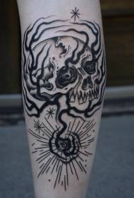 tetoválás fekete különféle fekete stílusú kreatív tetoválás minta