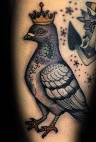 tatuazhe pëllumbash përcjell miqësi dhe letrat e pëllumbave Modeli Tattoo