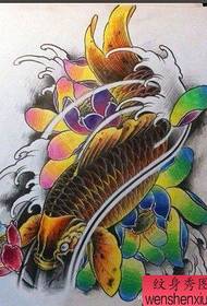 a beautifully popular traditional squid tattoo pattern