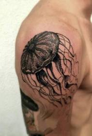 Medúzy Tattoo vzor roztomilý medúzy tetování vzor