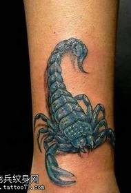 ẹsẹ buluu dudu scorpion tatuu apẹrẹ 131477-awoṣe apoti tatuu dudu