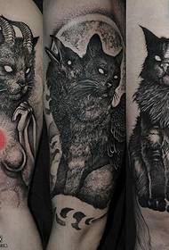 Класични узорак за тетоважу животиња
