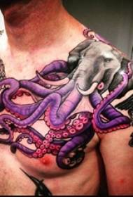 mitundu yosiyanasiyana ya kapangidwe ka zidole za tattoo ya octopus