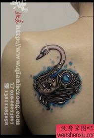 skjønnhet skuldre populære vakre lille svan tatovering mønster