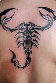 Patrón de tatuaje de escorpión