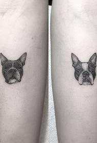 Fock Hund Tattoo Muster