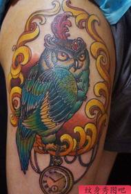 zampe maschili classico modello bellissimo tatuaggio gufo